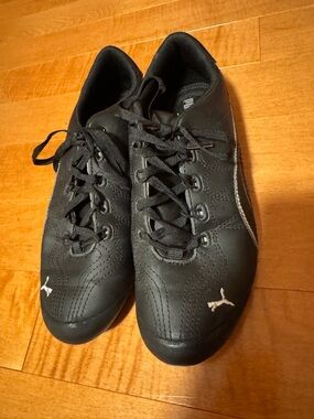 Puma Women’s Leather Black Athletic Sneakers